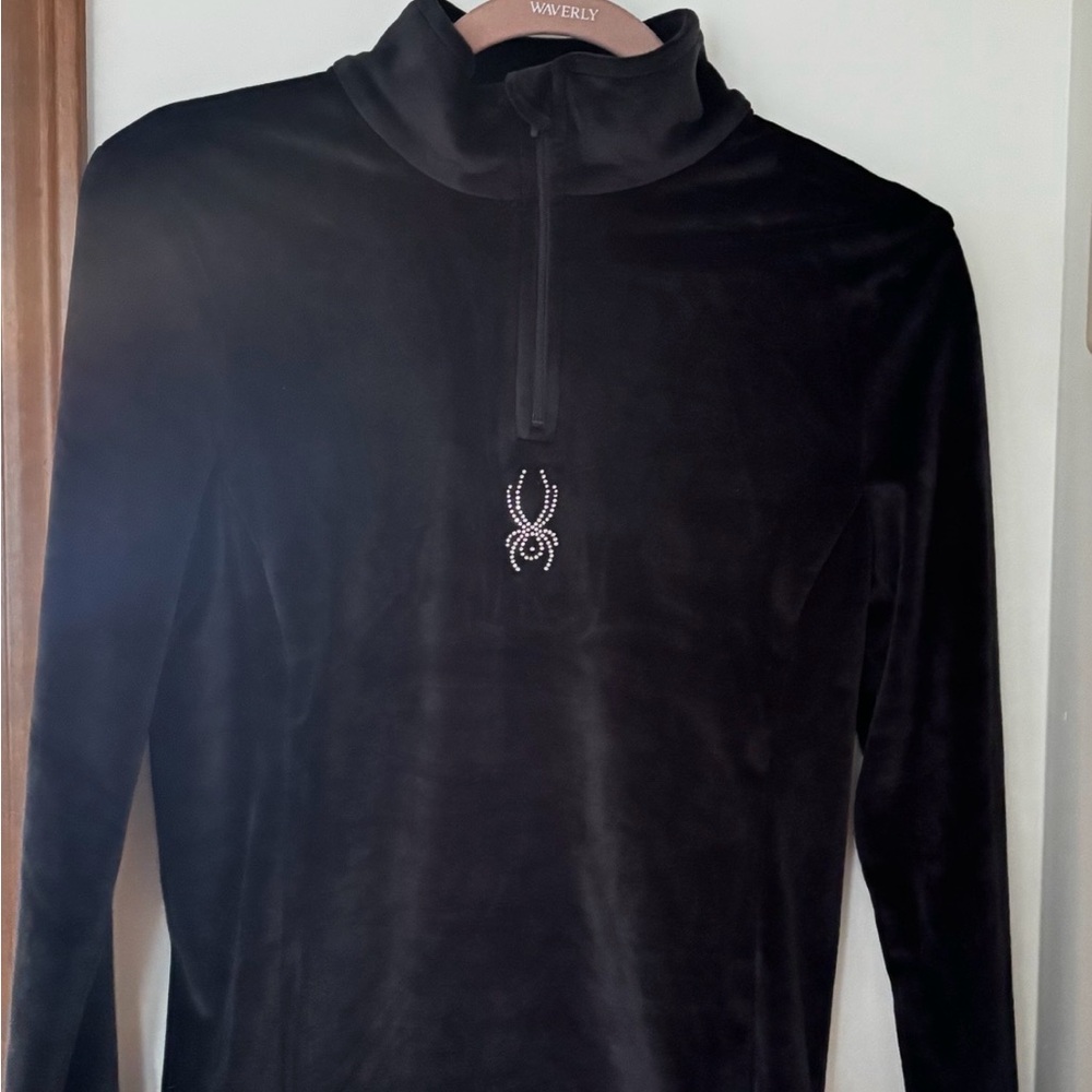 Spyder Women's Shimmer Bug Half Zip Fleece Pullover